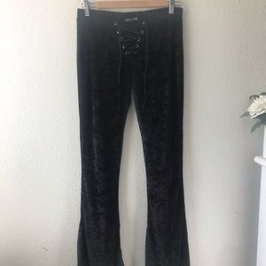 Current Mood Velvet Flare Bottoms